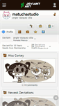 Mobile Screenshot of matuchastudio.deviantart.com