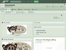 Tablet Screenshot of matuchastudio.deviantart.com