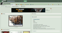 Desktop Screenshot of crazyormental.deviantart.com
