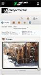 Mobile Screenshot of crazyormental.deviantart.com