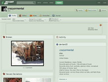 Tablet Screenshot of crazyormental.deviantart.com