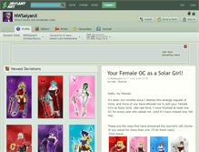 Tablet Screenshot of nwsaiyanx.deviantart.com