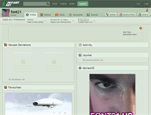Tablet Screenshot of font21.deviantart.com