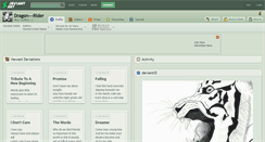 Desktop Screenshot of dragon---rider.deviantart.com