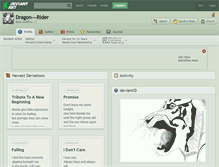 Tablet Screenshot of dragon---rider.deviantart.com