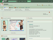 Tablet Screenshot of kamano.deviantart.com