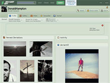Tablet Screenshot of donaldhampton.deviantart.com