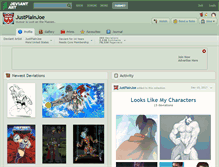 Tablet Screenshot of justplainjoe.deviantart.com