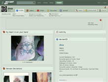 Tablet Screenshot of dxsx.deviantart.com
