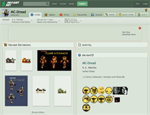 Tablet Screenshot of mc-dread.deviantart.com