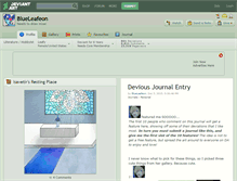 Tablet Screenshot of blueleafeon.deviantart.com