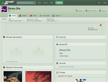 Tablet Screenshot of disney-zira.deviantart.com