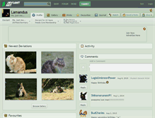 Tablet Screenshot of lamandus.deviantart.com