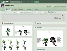Tablet Screenshot of invaderrocks.deviantart.com