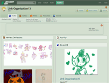 Tablet Screenshot of link-organization13.deviantart.com