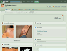 Tablet Screenshot of emilyjeanhoney.deviantart.com