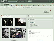 Tablet Screenshot of failboat.deviantart.com