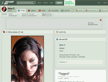 Tablet Screenshot of moo-s.deviantart.com