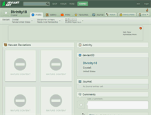 Tablet Screenshot of divinity18.deviantart.com