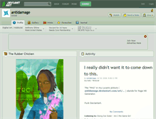 Tablet Screenshot of antidamage.deviantart.com