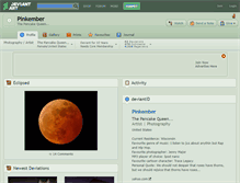 Tablet Screenshot of pinkember.deviantart.com