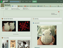 Tablet Screenshot of fanmuch.deviantart.com