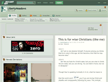 Tablet Screenshot of libertymeadows.deviantart.com