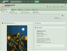 Tablet Screenshot of philipbrown77.deviantart.com