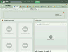 Tablet Screenshot of bernie53.deviantart.com