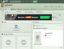 Tablet Screenshot of corianeyere.deviantart.com