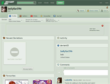 Tablet Screenshot of bellyfan596.deviantart.com
