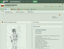 Tablet Screenshot of noodlesonthebrain.deviantart.com