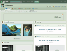 Tablet Screenshot of litlmomma.deviantart.com