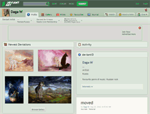 Tablet Screenshot of daga-w.deviantart.com