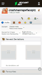 Mobile Screenshot of crashmanrapefaceplz.deviantart.com