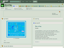 Tablet Screenshot of like-a-frog.deviantart.com