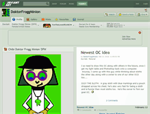 Tablet Screenshot of doktorfroggminion.deviantart.com