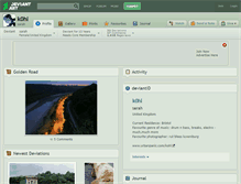 Tablet Screenshot of k0hl.deviantart.com