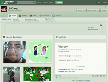 Tablet Screenshot of lil-cheez.deviantart.com