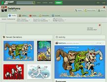 Tablet Screenshot of dadahyena.deviantart.com