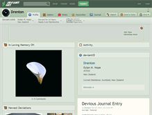 Tablet Screenshot of drenton.deviantart.com