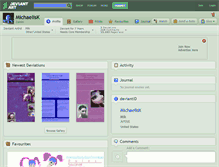 Tablet Screenshot of michaelisk.deviantart.com