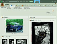 Tablet Screenshot of c4ym4n.deviantart.com