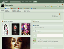 Tablet Screenshot of mannnequiin.deviantart.com