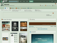 Tablet Screenshot of miamoto.deviantart.com