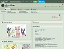 Tablet Screenshot of anime-ninja-girl.deviantart.com