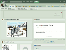 Tablet Screenshot of oel.deviantart.com