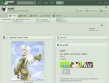 Tablet Screenshot of kujiki.deviantart.com