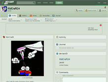 Tablet Screenshot of kidcraft24.deviantart.com