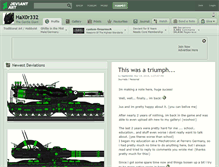 Tablet Screenshot of hax0r332.deviantart.com